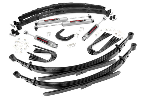 Suspension Lift Kit - 4 in Lift - Leaf Springs / Steering Arm / Brackets / Shocks / Hardware Included - GM Fullsize Truck 1977-87 - Kit Suspension Lift Kit - 4 in Lift - Leaf Springs / Steering Arm / Brackets / Shocks / Hardware Included - GM Fullsize Truck 1977-87 - Kit