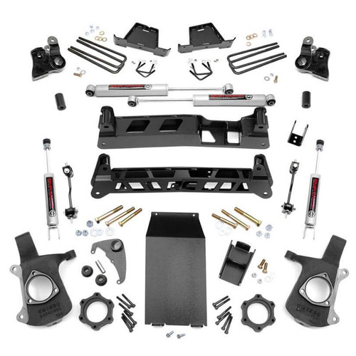 Suspension Lift Kit - 4 in Lift - Brackets / Bushings / Hardware / Shocks - GM Fullsize Truck 1999-2006 - Kit Suspension Lift Kit - 4 in Lift - Brackets / Bushings / Hardware / Shocks - GM Fullsize Truck 1999-2006 - Kit