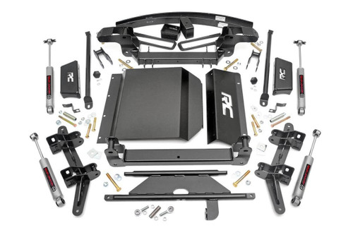 Suspension Lift Kit - 6 in Lift - Brackets / Bushings / Crossmembers / Hardware / Shocks / Spacers - GM Fullsize SUV / Truck 1988-99 - Kit Suspension Lift Kit - 6 in Lift - Brackets / Bushings / Crossmembers / Hardware / Shocks / Spacers - GM Fullsize SUV / Truck 1988-99 - Kit