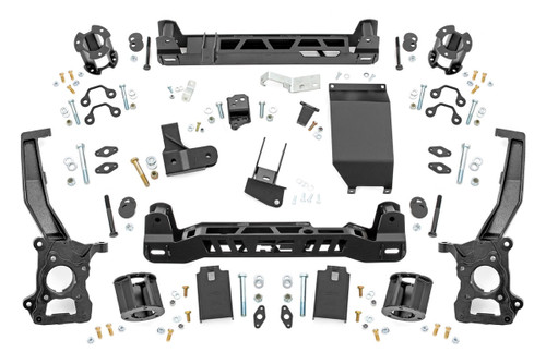 Suspension Lift Kit - 5 in Lift - Brackets / Spacers / Knuckles / Crossmember / Skid Plate / Hardware Included - Ford Midsize SUV 2021-22 - Kit