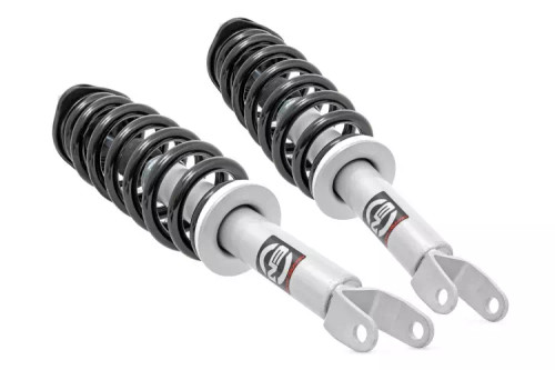Suspension Leveling Kit - 2-1/2 in Lift - Coil Springs / Struts / Mounting Plate - Front - Dodge Ram Fullsize Truck 2006-08 - Pair