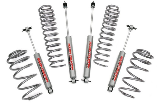 Suspension Lift Kit - 2-1/2 in Lift - Shocks / Springs - Jeep Wrangler TJ 1997-2006 - Kit
