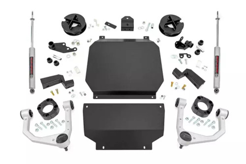 Suspension Lift Kit - 3.5 in Lift - Control Arms / Spacers / Brackets / Skid Plates / Hardware Included - Toyota Fullsize Truck 2022-23 - Kit