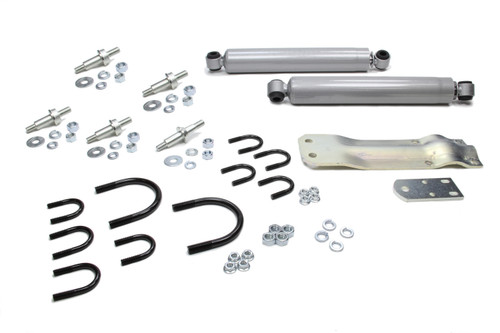 Steering Stabilizer Kit - Dual - Hardware Included - Steel - Fullsize SUV / Truck 1959-91 - Kit