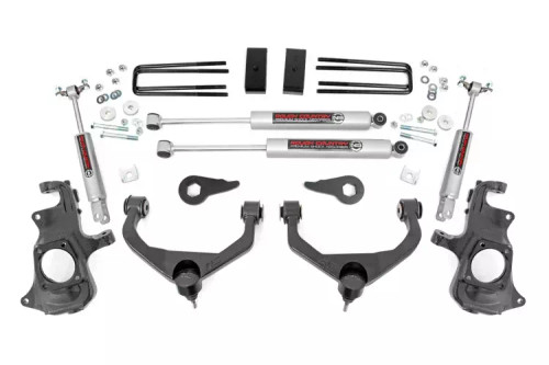 Suspension Lift Kit - 3.5 in Lift - Torsion Keys / Control Arms / Knuckles / Spacers / Blocks / Shocks / Hardware Included - GM Fullsize Truck 2011-19 - Kit