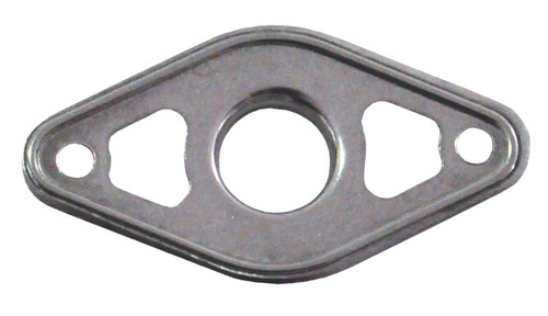 Body Reinforcing Plate - Body Saver - 2 in Wide - 1 in Tall - 1/8 in Rivet Attachment - Stainless - Natural - Quick Turn Fasteners - Each