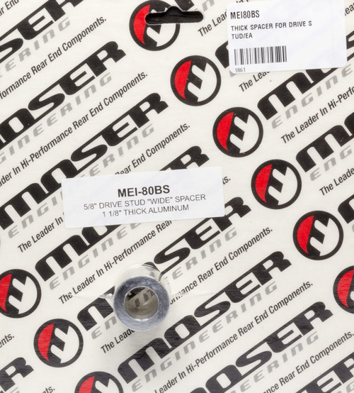Wheel Stud Spacer - 1-1/8 in Thick - Aluminum - Moser Wheel Studs - Each