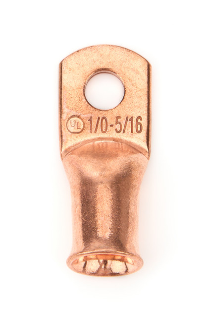 Battery Terminal - 1/0 Gauge - 5/16 in Eyelet - Copper - Each