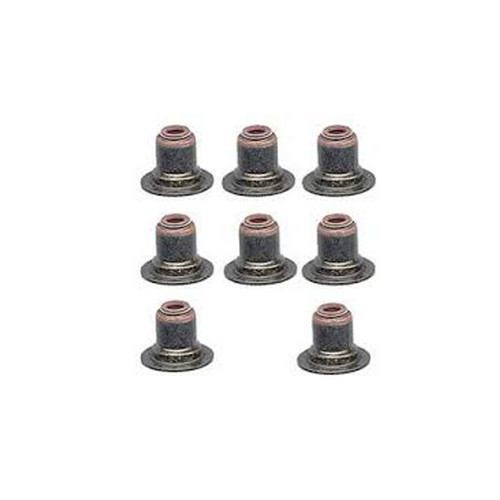 Valve Stem Seal - Positive Stop - 5/16 in Valve Stem - 0.500 in Guide - Rubber - Set of 8