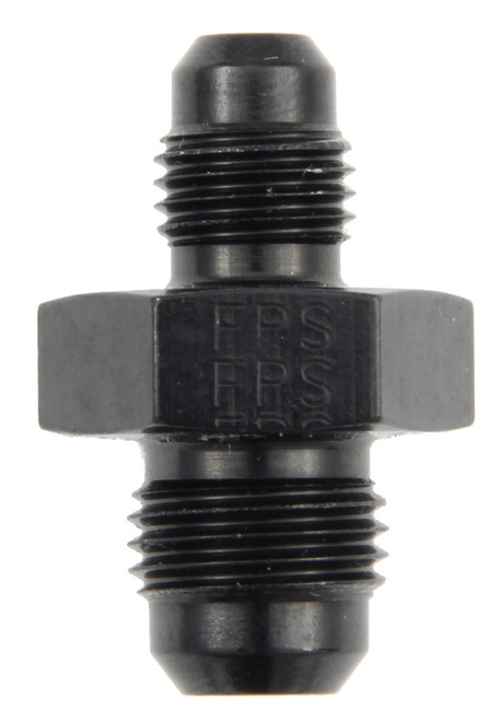 Fitting - Adapter - Straight - 6 AN Male to 4 AN Male - Aluminum - Black Anodized - Each
