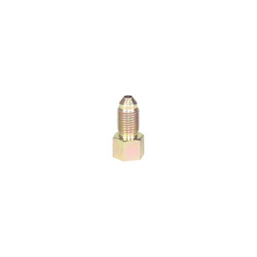 Fitting - Adapter - Straight - 3/8-24 in Inverted Flare Female to 3 AN Male - Steel - Zinc Oxide - 3/16 in Hardline - Each