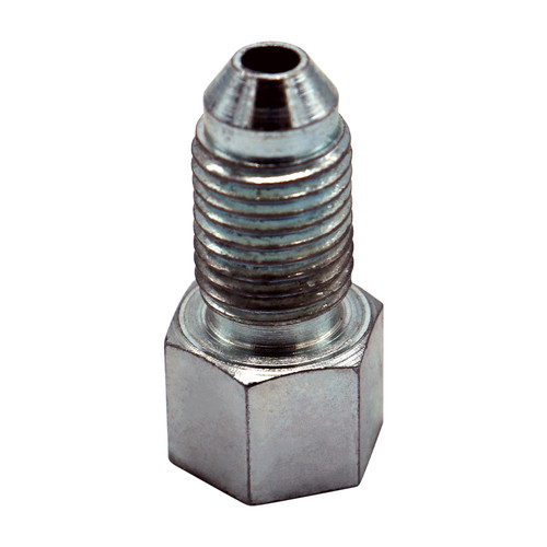 Fitting - Adapter - Straight - 3/8-24 in Inverted Flare Female to 3 AN Male - Steel - Zinc Oxide - 3/16 in Hardline - Each