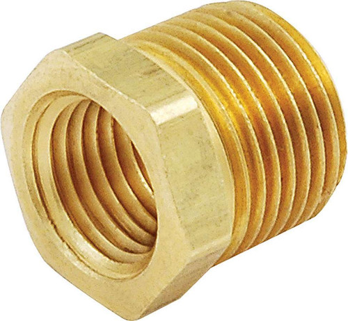Fitting - Adapter - Straight - 1/4 in NPT Female to 3/8 in NPT Male - Brass - Natural - Each