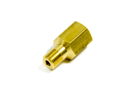 Fitting - Adapter - Straight - 1/8 in NPT Female to 1/16 in NPT Male - Brass - Natural - Each