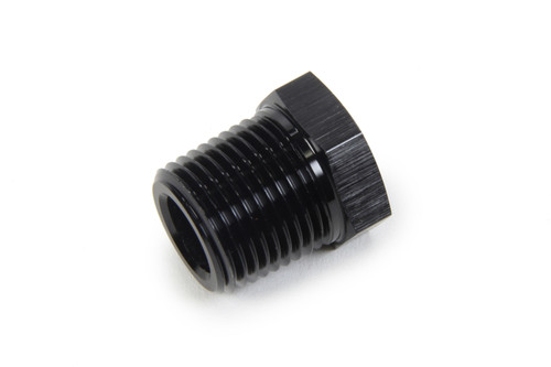 Fitting - Bushing - 1/8 in NPT Female to 1/2 in NPT Male - Aluminum - Black Anodized - Each