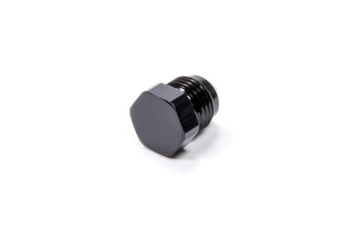 Fitting - Plug - 6 AN - Hex Head - Aluminum - Black Anodized - Each