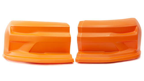 Nose - Dominator SS Camaro - 2-Piece Complete - Plastic - Orange - Universal - Street Stock - Kit