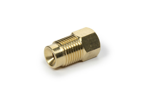 Fitting - Adapter - Straight - 3/8-24 in Inverted Flare Female to 1/2-20 in Inverted Flare Male - Brass - Natural - Each Fitting - Adapter - Straight - 3/8-24 in Inverted Flare Female to 1/2-20 in Inverted Flare Male - Brass - Natural - Each