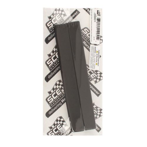 Intake Manifold End Seal - 0.375 in Thick - 1 x 8.625 in Long - Foam - Black - Mopar 426 Hemi - Pair