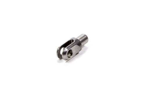 Tube End - Weld-On - Clevis - 0.130 in Slot - 3/16 in Bore - 3/8 in Tube - 0.058 in Wall - Chromoly - Natural - Each