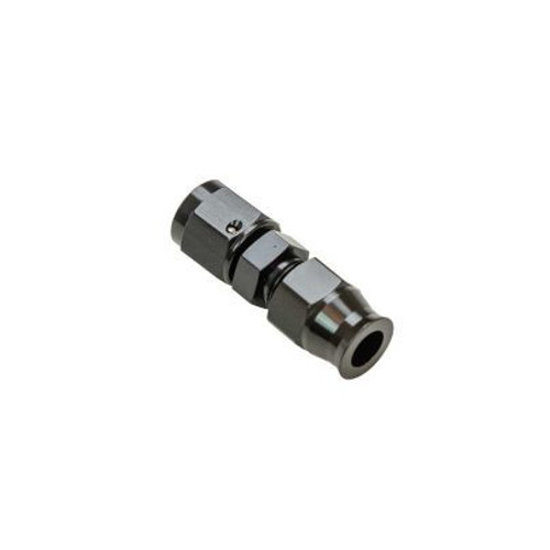 Fitting - Tube End - Straight - 6 AN Female to 3/8 in Tubing - Aluminum - Black Anodized - Each
