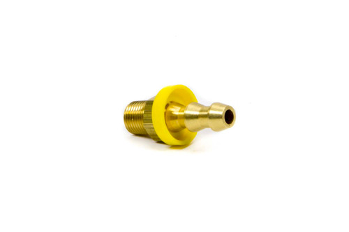 Fitting - Adapter - Straight - 1/4 in Hose Barb to 1/8 in NPT Male - Brass - Natural - Each