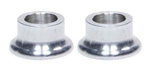 Tapered Spacer - 1/2 in ID - 1/2 in Thick - Aluminum - Natural - Universal - Pair