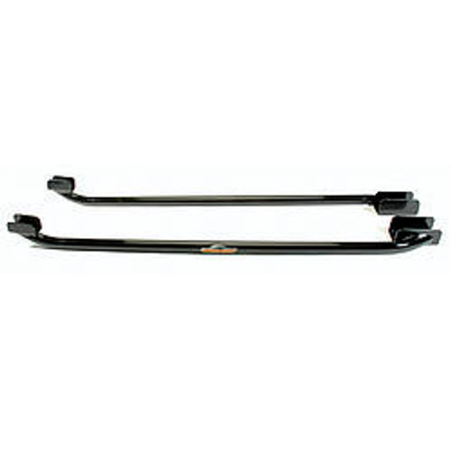 Subframe Connectors - Weld-On - 1-5/8 in OD x 0.125 Tubing - Steel - Black Powder Coat - Ford Mustang 1964-66 - Kit