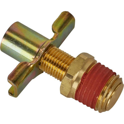 Petcock - 1/4 in NPT Thread - Brass - Each Petcock - 1/4 in NPT Thread - Brass - Each