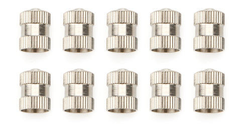 Valve Stem Cap - Stainless - Natural - Set of 10
