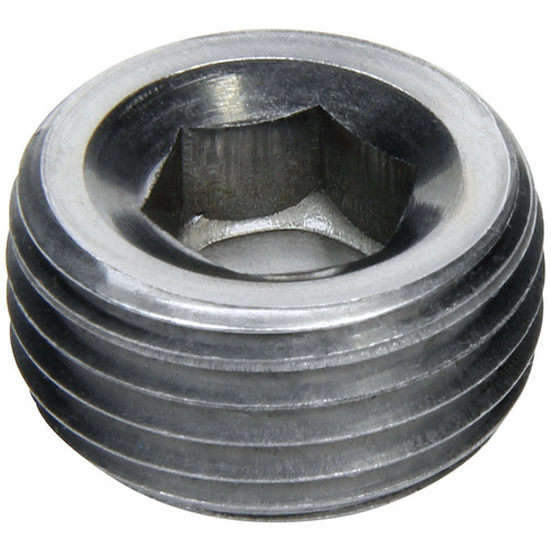 Fitting - Plug - 1/4 in NPT - Allen Head - Steel - Zinc Oxide - Pair