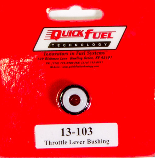 Throttle Linkage Bushing - 2 Piece - 1/2 in Mounting Diameter - Nylon - Black / White - Quick Fuel Carburetors - Kit