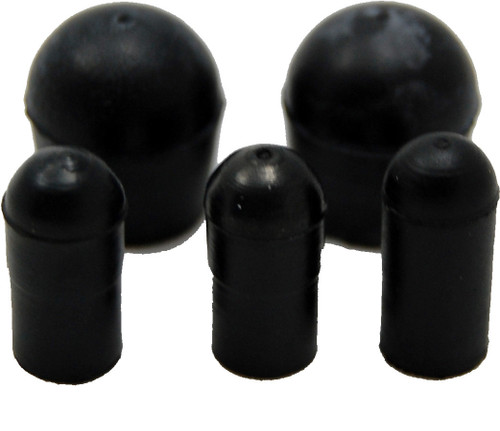 Vacuum Line Cap - 3/8 and 1/4 in - Rubber - Black - Kit