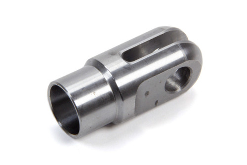 Tube End - Weld-On - Clevis - 0.195 in Slot - 3/8 in Bore - 7/8 in Tube - 0.058 in Wall - Chromoly - Natural - Each