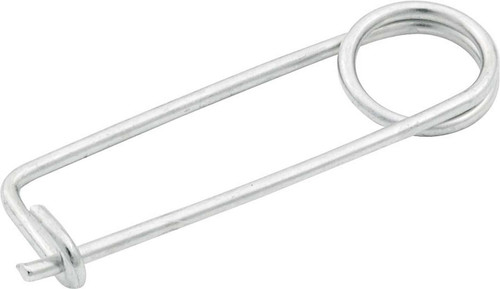 Diaper Pin - 2.875 in Long - 0.090 in Wire Diameter - Steel - Natural - Coil-Over Kit - Each