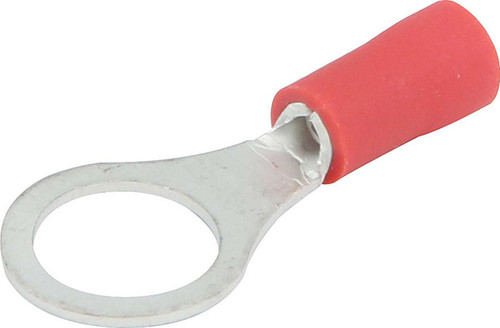 Ring Terminal - Insulated - 22-18 Gauge Wire - 5/16 in Hole - Tin Plated Copper / Plastic - Red - Set of 20