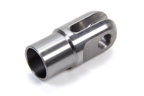 Tube End - Weld-On - Clevis - 0.260 in Slot - 3/8 in Bore - 1 in Tube - 0.058 in Wall - Chromoly - Natural - Each