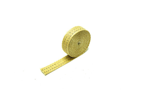 Exhaust Wrap - 1 in Wide - 15 ft Roll - Woven Fiberglass - Tan - Each