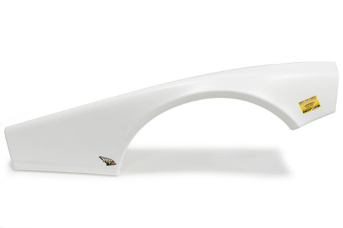 Fender - Passenger Side - MD3 - Plastic - White - Half - Street Stock - Each
