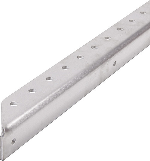 Angle Stock - 90 Degree - 1 in Wide - 1 in Tall - 0.125 in Thick - 66 in Long - 0.25 in Holes - Aluminum - Natural - Each