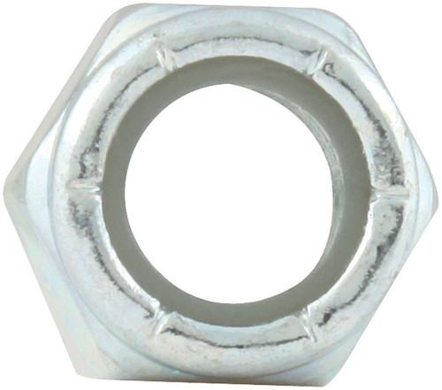 Nut - Locking - 3/8-24 in Thread - Hex Head - Nylon Insert - Steel - Zinc Oxide - Set of 10