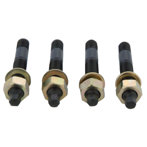 Carburetor Stud - 5/16-18 and 5/16-24 in Thread - 2.5 in Long - Hex Nuts - Steel - Black Oxide - Set of 4 Carburetor Stud - 5/16-18 and 5/16-24 in Thread - 2.5 in Long - Hex Nuts - Steel - Black Oxide - Set of 4