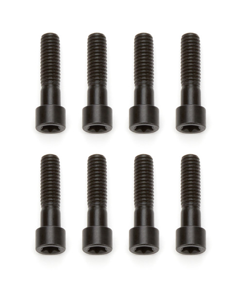 Bolt - 5/16-18 in Thread - 1.25 in Long - Torx Head - Nuts Included - Chromoly - Black Oxide - Set of 8