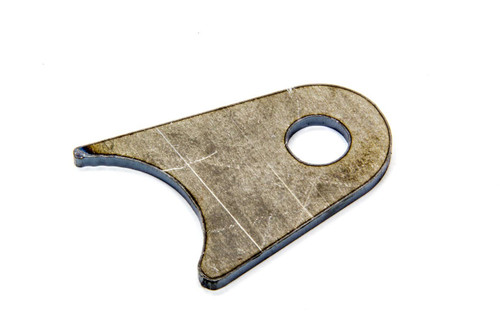Chassis Tab - Radius - 1/2 in Mounting Hole - 1/8 in Thick - Chromoly - Natural - 1-5/8 in Tubing - Each