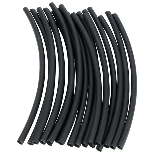 Shrink Sleeve Tubing - 3/16 in - Plastic - Black - Set of 20