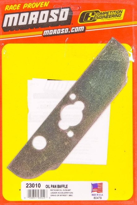 Main Cap Oil Baffle - Steel - Cadmium - Big Block Chevy - Each