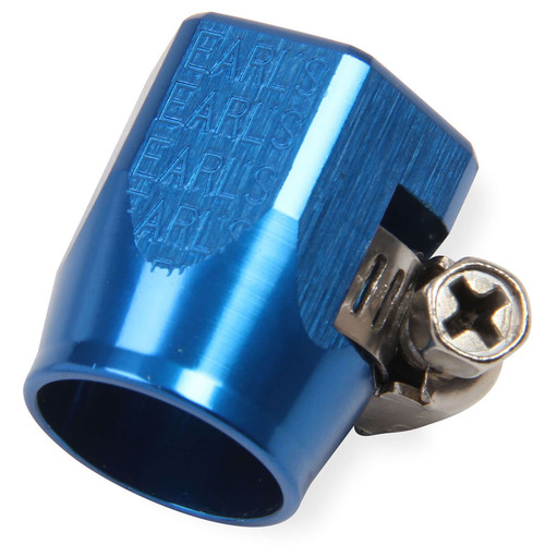 Hose Clamp - Worm Gear - Econ-O-Fit - 6 AN Hose - Hex - Aluminum - Blue Anodized - Each