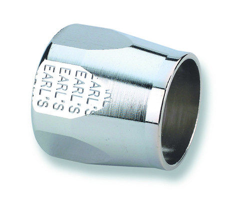 Hose Clamp - Worm Gear - Econ-O-Fit - 6 AN Hose - Hex - Aluminum - Chrome Anodized - Each