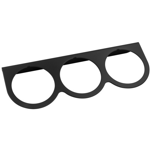 Gauge Mounting Bracket - Triple - 2 in Gauge - Steel - Black Powder Coat - Each