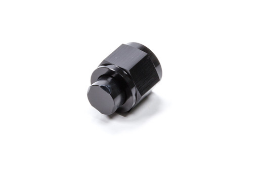 Fitting - Cap - 8 AN - Aluminum - Black Anodized - Each